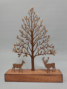 Gold Tree with Deer